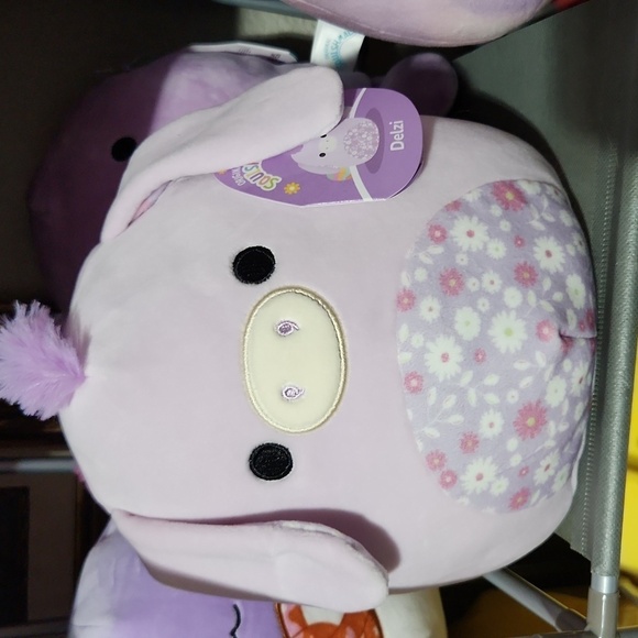 Squishmallows Delzi Donkey 8 inch purple nwt - Picture 1 of 5